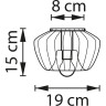 Люстра LIGHTSTAR CELESTA 809003 1х6W E14 янтарь/белый